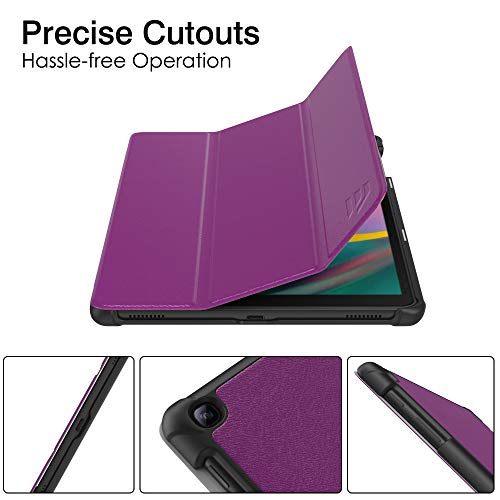 Case for Samsung Galaxy Tab A 10.1 2019 SM-T510/T515,PU Leather Slim Shell Protective Cover Case for Galaxy Tab A 10.1 Inch 2019